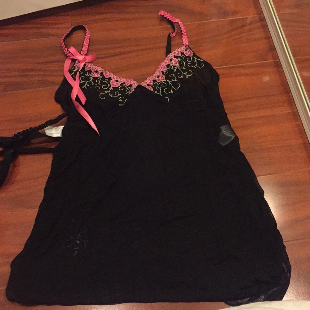 Sheer tank top and thong/g string matching. New